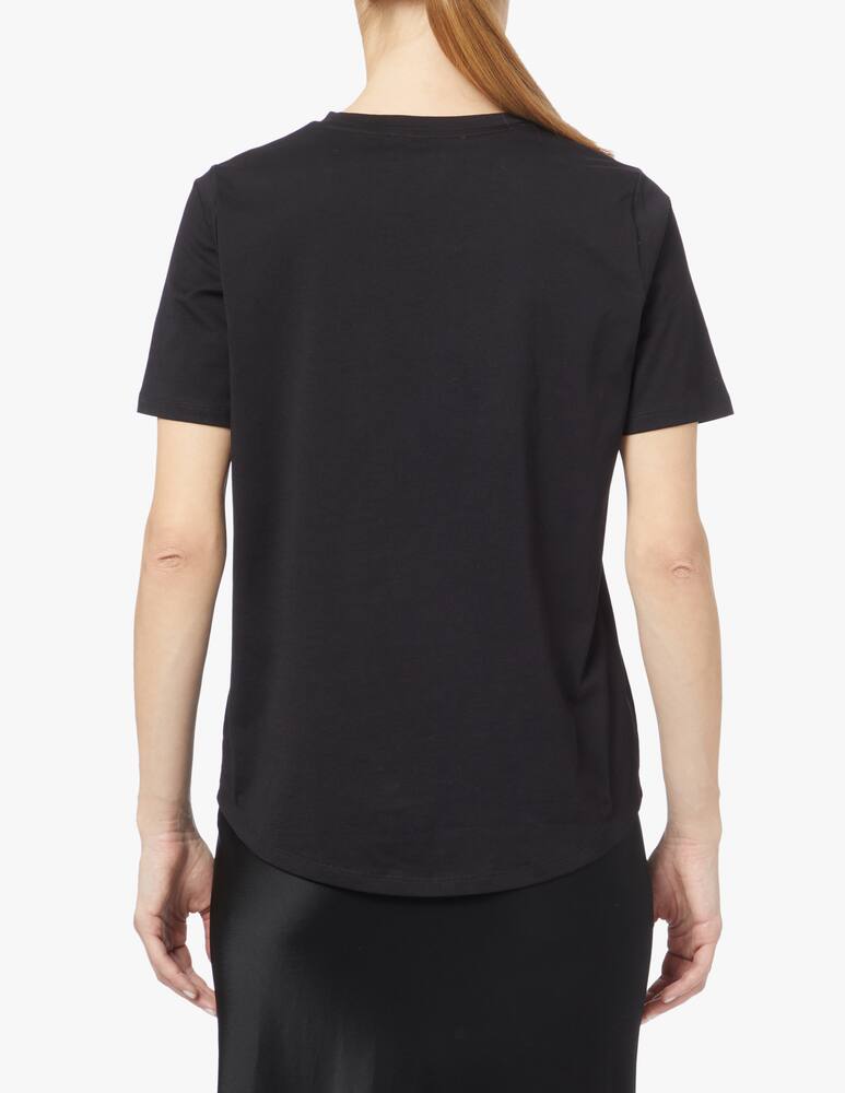rinascente Michael Michael Kors T-shirt in cotone con logo - nero