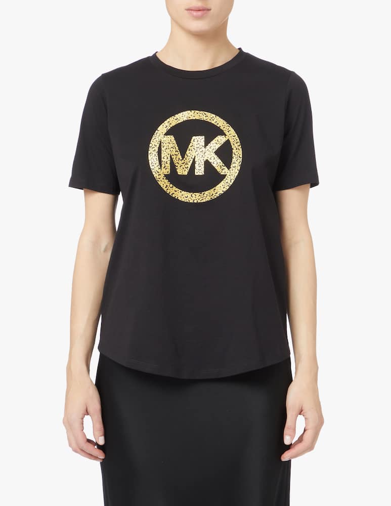 rinascente Michael Michael Kors T-shirt in cotone con logo - nero