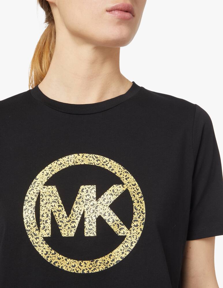 rinascente Michael Michael Kors T-shirt in cotone con logo - nero