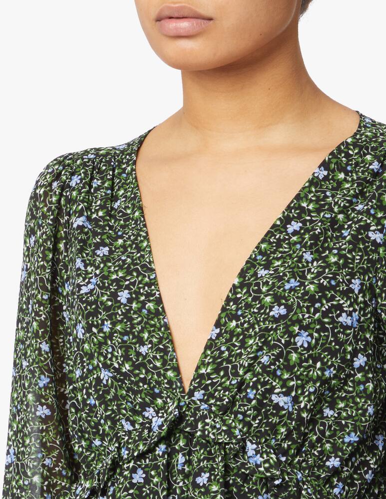 rinascente Michael Michael Kors Vestito corto a fiori - nero