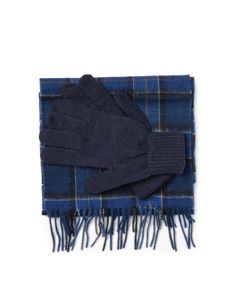 rinascente Barbour Tartan scarf and glove set