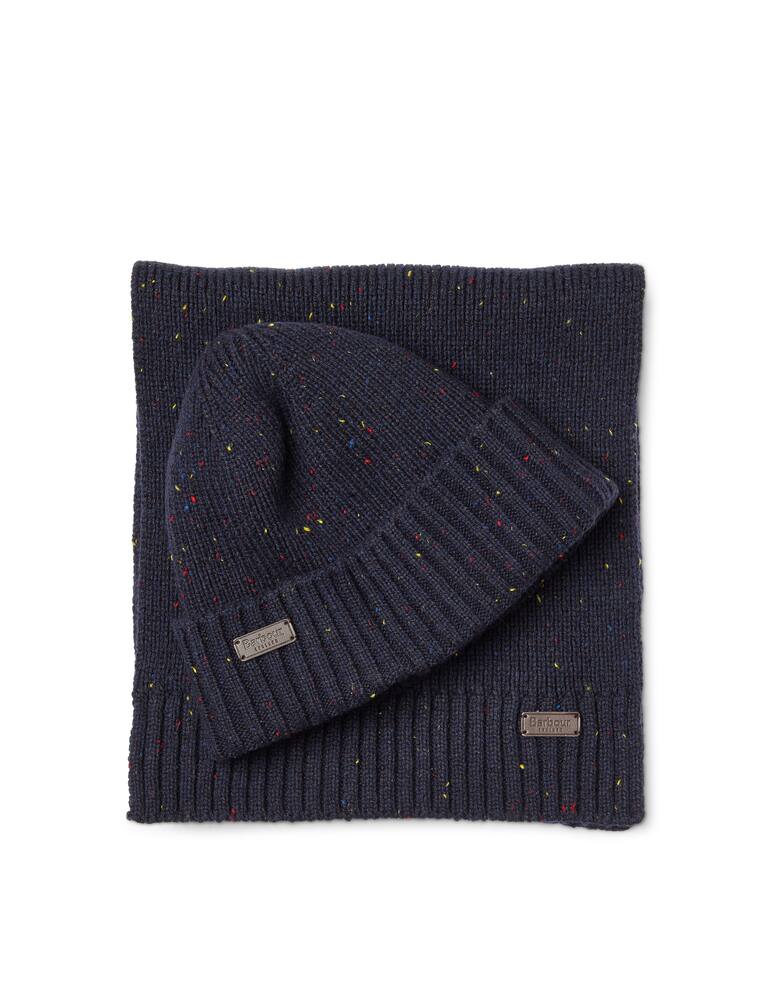 rinascente Barbour Gift box sciarpa e cappello beanie donegal