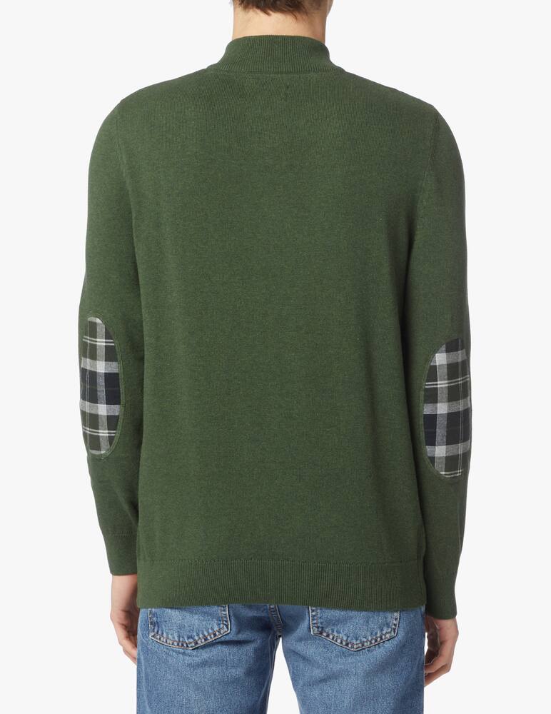 rinascente Barbour Fake tartan cotton mzip sweater - green
