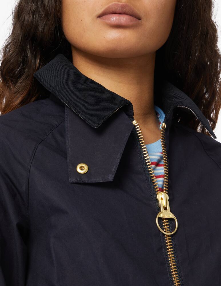 rinascente Barbour Campbell cotton crop jacket - blue