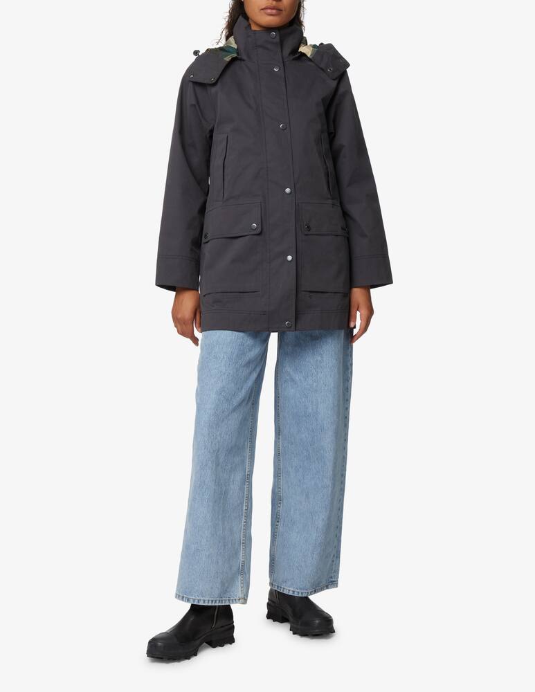 rinascente Barbour Parka in cotone misto Clary - blu