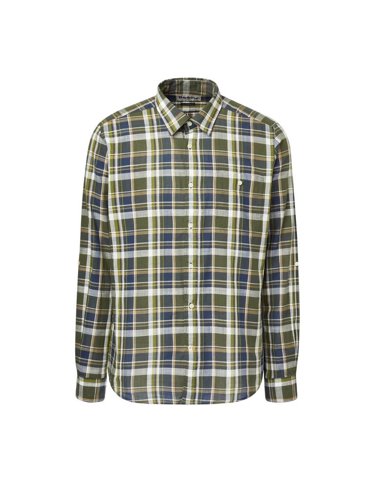 rinascente Barbour Camicia manica lunga a quadri 50degree - oliva
