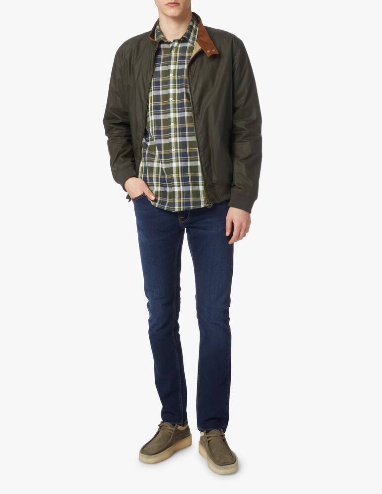 rinascente Barbour Camicia manica lunga a quadri 50degree - oliva