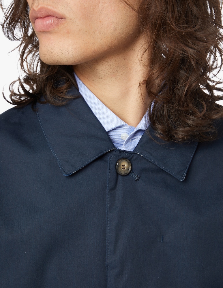 rinascente Barbour Impermeabile rokig mano in cotone - blu