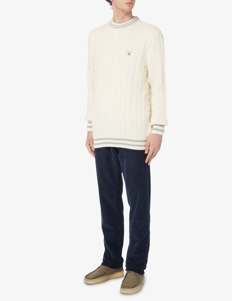 rinascente Barbour Maglia girocollo crested - Bianco
