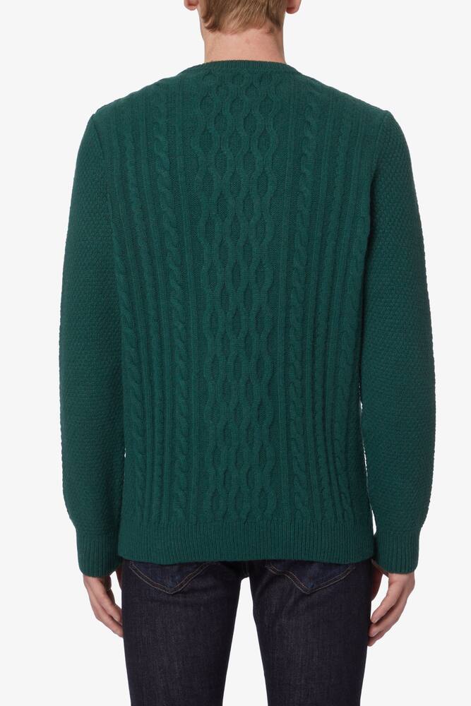 rinascente Barbour Maglia girocollo a trecce - Verde