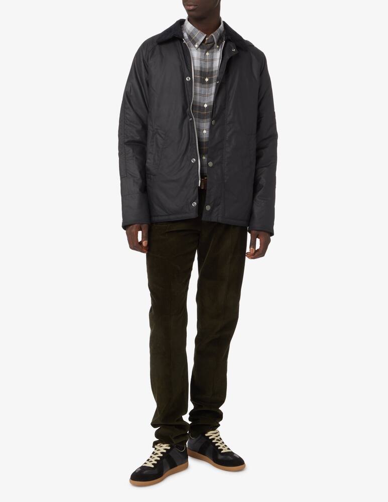 rinascente Barbour White Label Sl nara wax jacket - Black