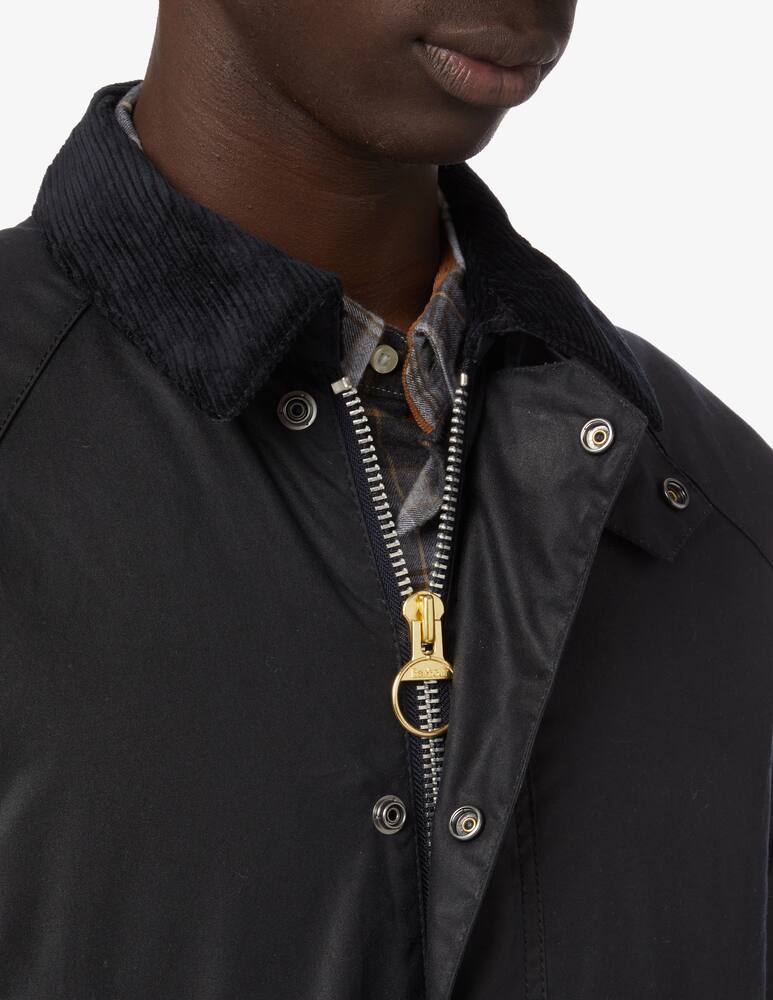 rinascente Barbour White Label Sl nara wax jacket - Black