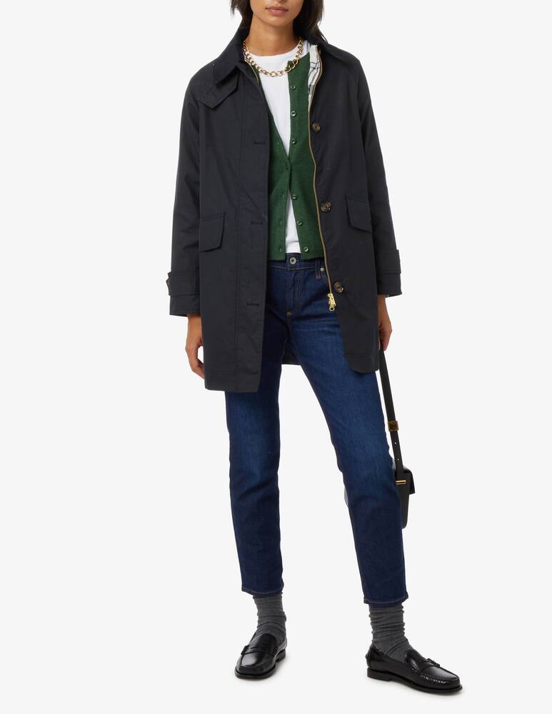 rinascente Barbour Linnea waxed cotton medium jacket - Blue