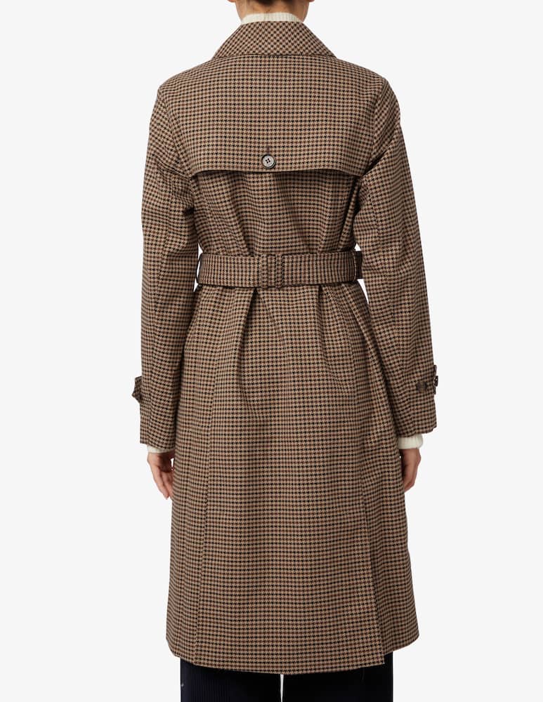 rinascente Barbour Greta long double breasted shell trench - Brown