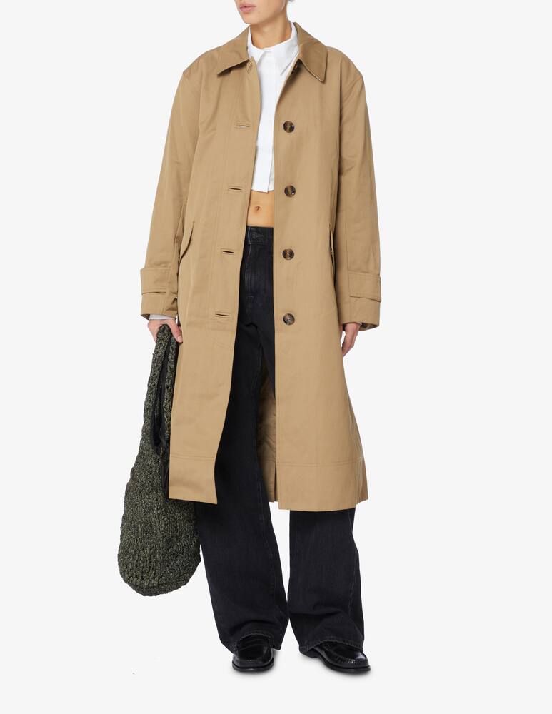 rinascente Barbour Opal long single breast trench - Beige