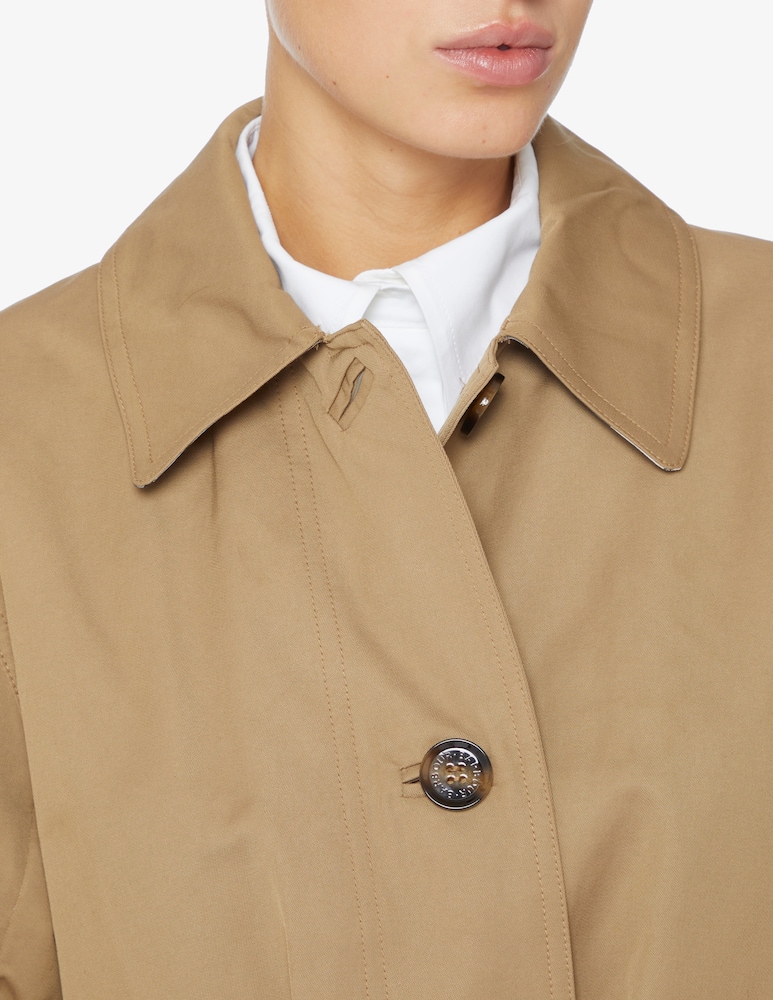 rinascente Barbour Opal long single breast trench - Beige