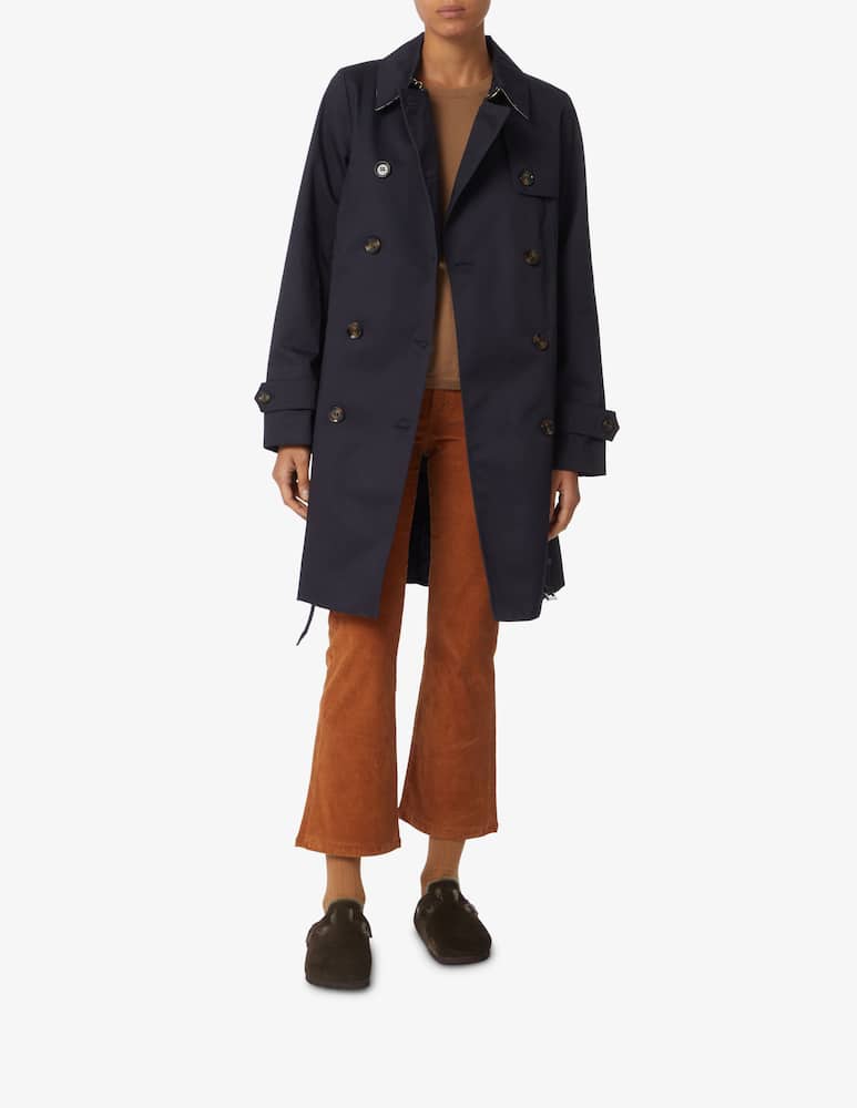 rinascente Barbour Trench doppiopetto corto Greta - Blu