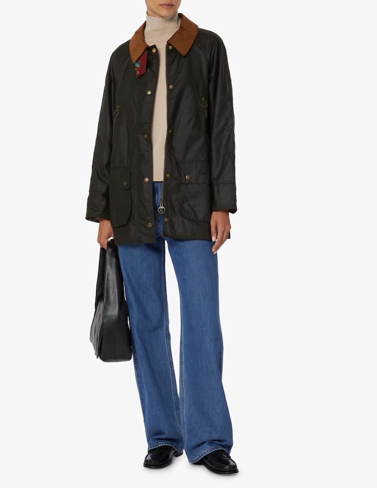 rinascente Barbour Giacca in cotone cerato - Oliva