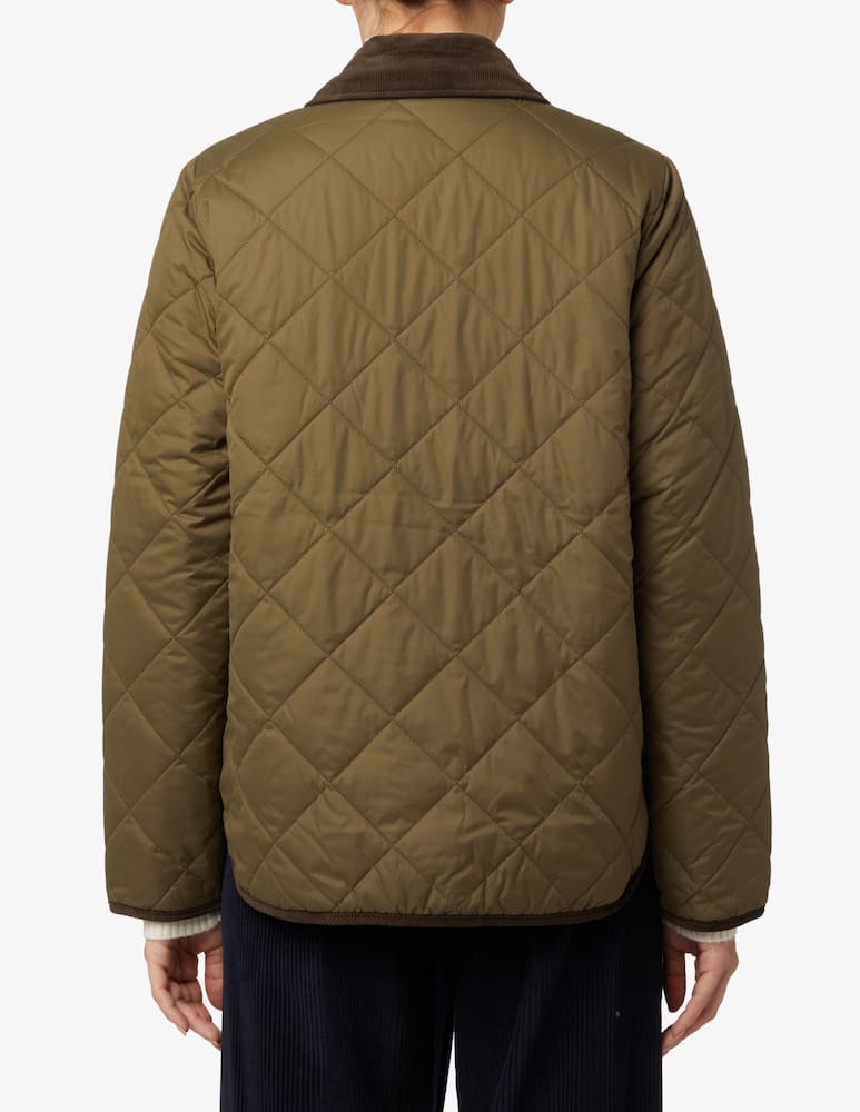 rinascente Barbour Hoh quilted reversible trench - Olive