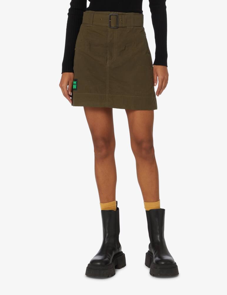 Barbour Gonna mini in cotone cerato Ganni x Barbour - Nero - immagine 2 Barbour Gonna mini in cotone cerato Ganni x Barbour - Nero - immagine 2