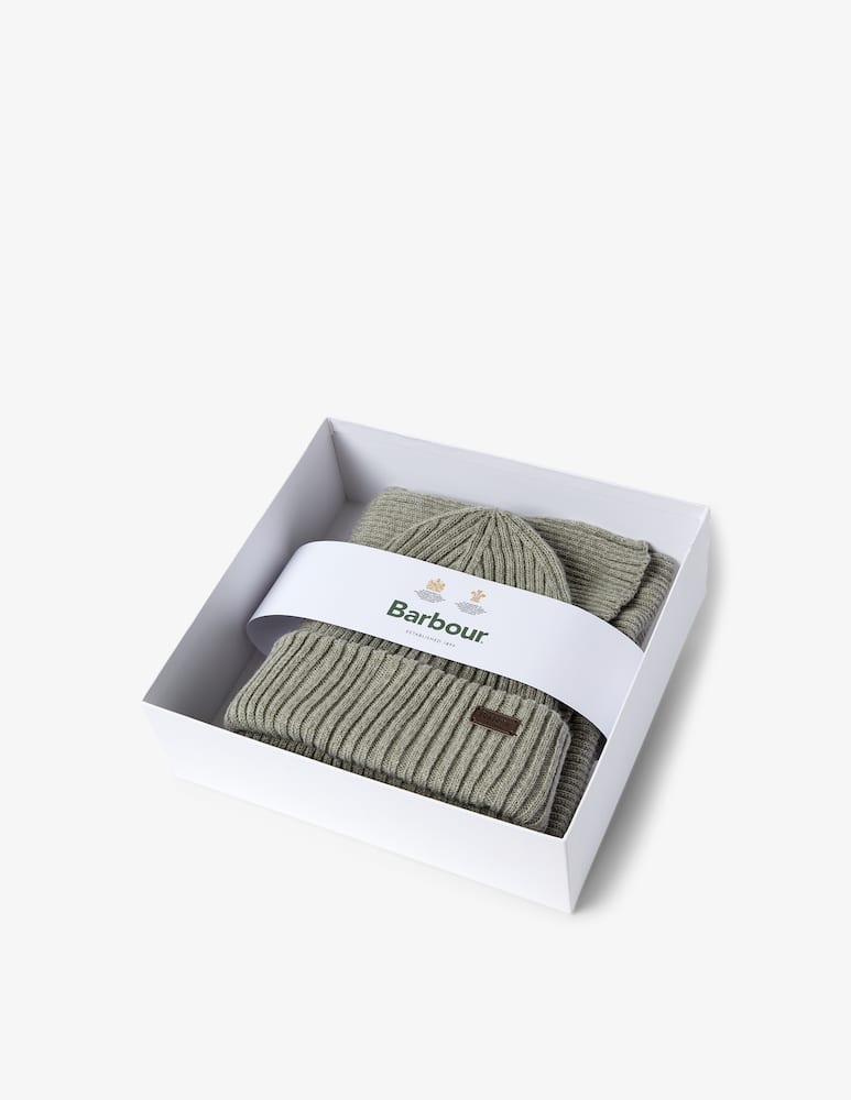 Barbour Cappello beanie e sciarpa crimdon - immagine 1