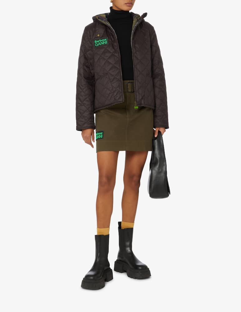 rinascente Barbour Ganni x Barbour quilted short jacket - Black