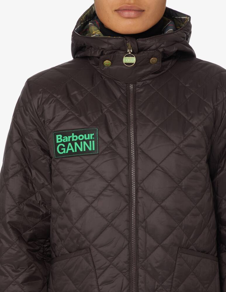 rinascente Barbour Ganni x Barbour quilted short jacket - Black