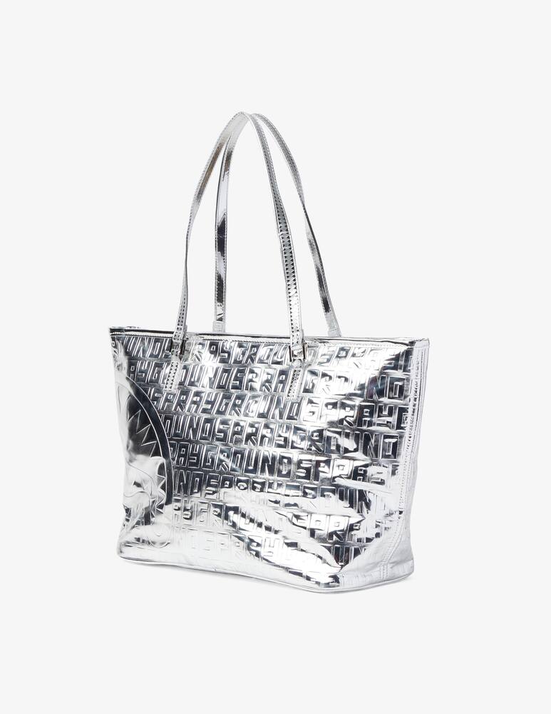 rinascente Sprayground Metallic infiniti tote bag - White