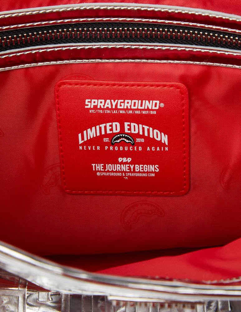 rinascente Sprayground Metallic infiniti tote bag - White