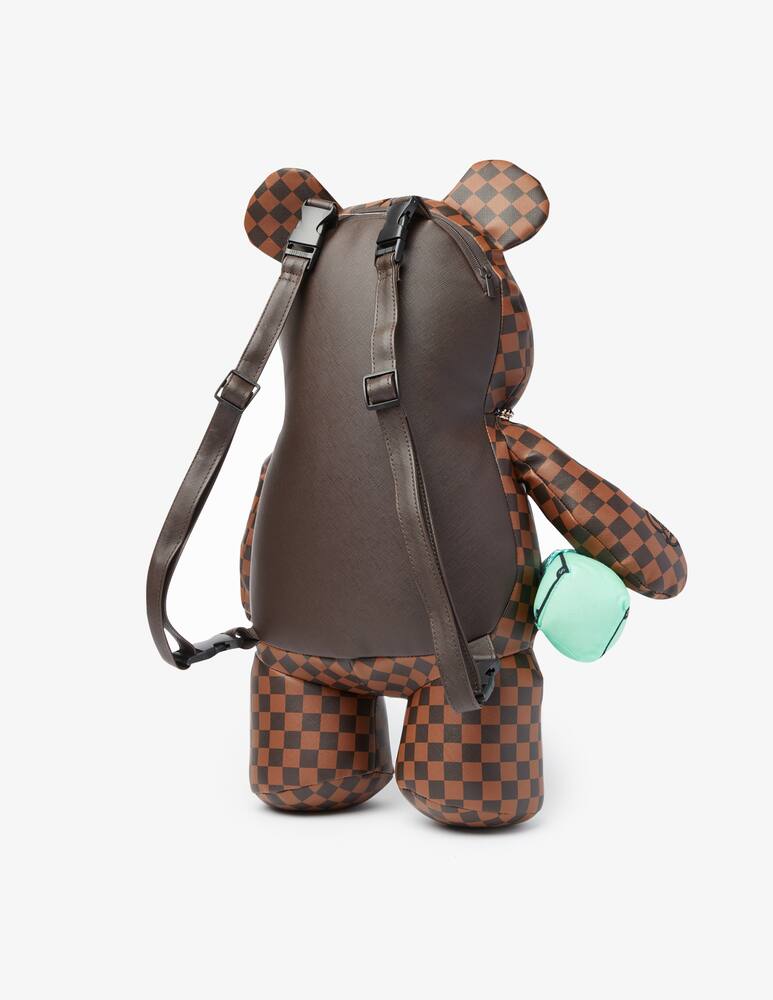 rinascente Sprayground Zaino orsacchiotto a scacchi - Multicolor