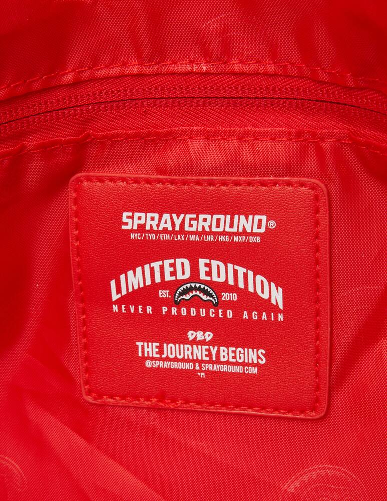 rinascente Sprayground Metallic infiniti duffle - White