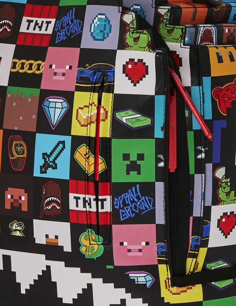 rinascente Sprayground Minecraft checks backpack