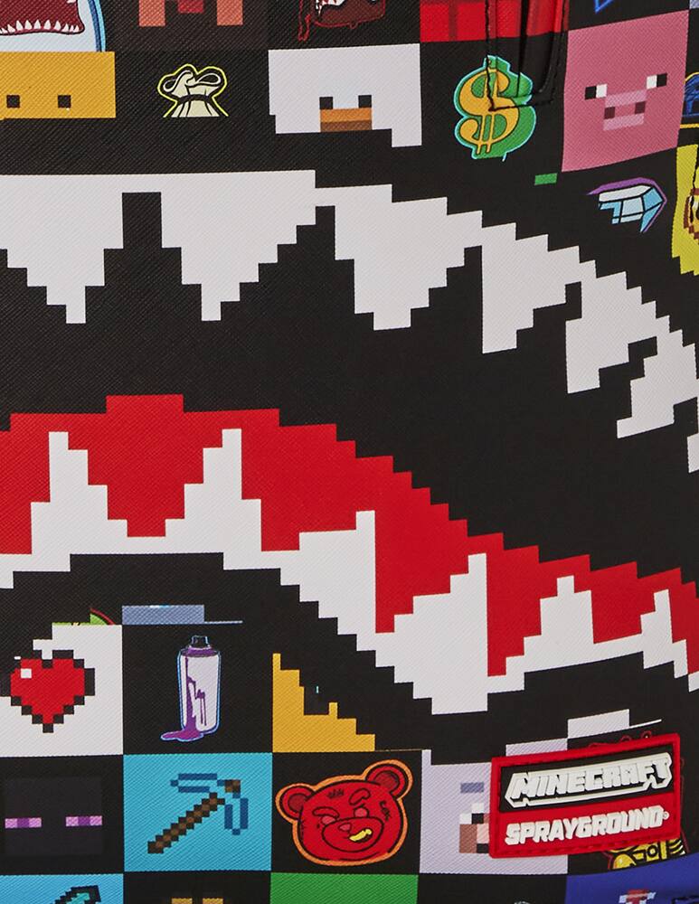 rinascente Sprayground Minecraft checks backpack