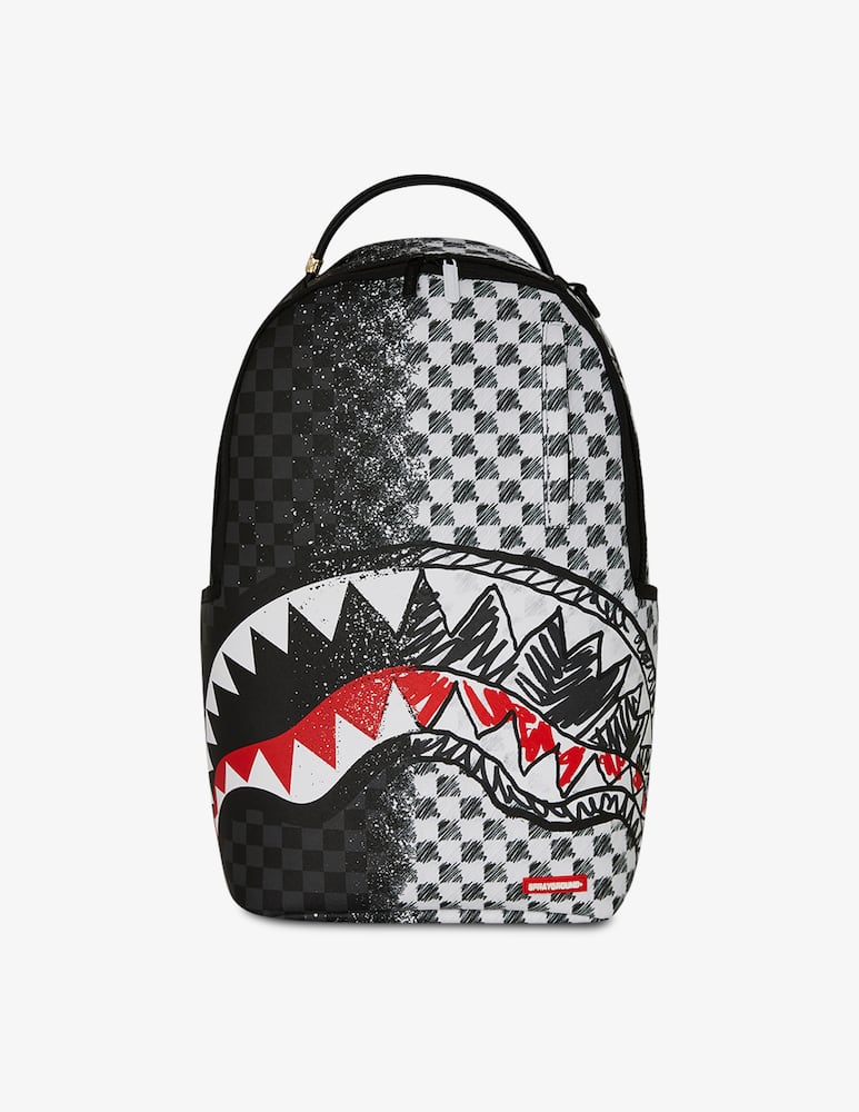 rinascente Sprayground Scribble shark backpack