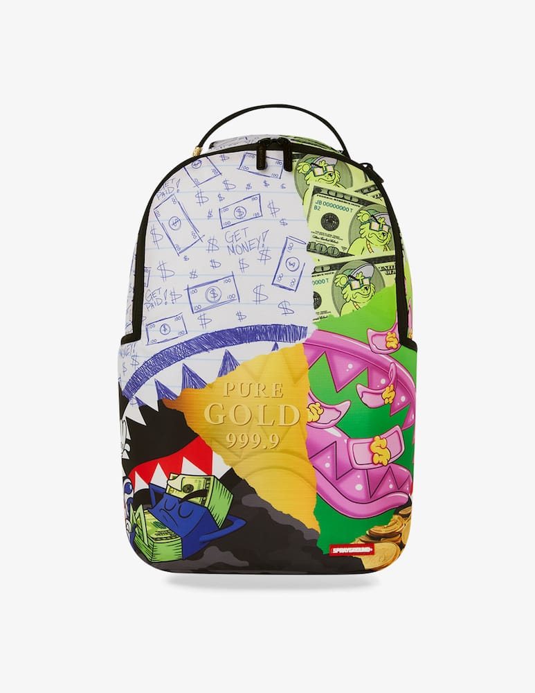 rinascente Sprayground Zaino collage denaro