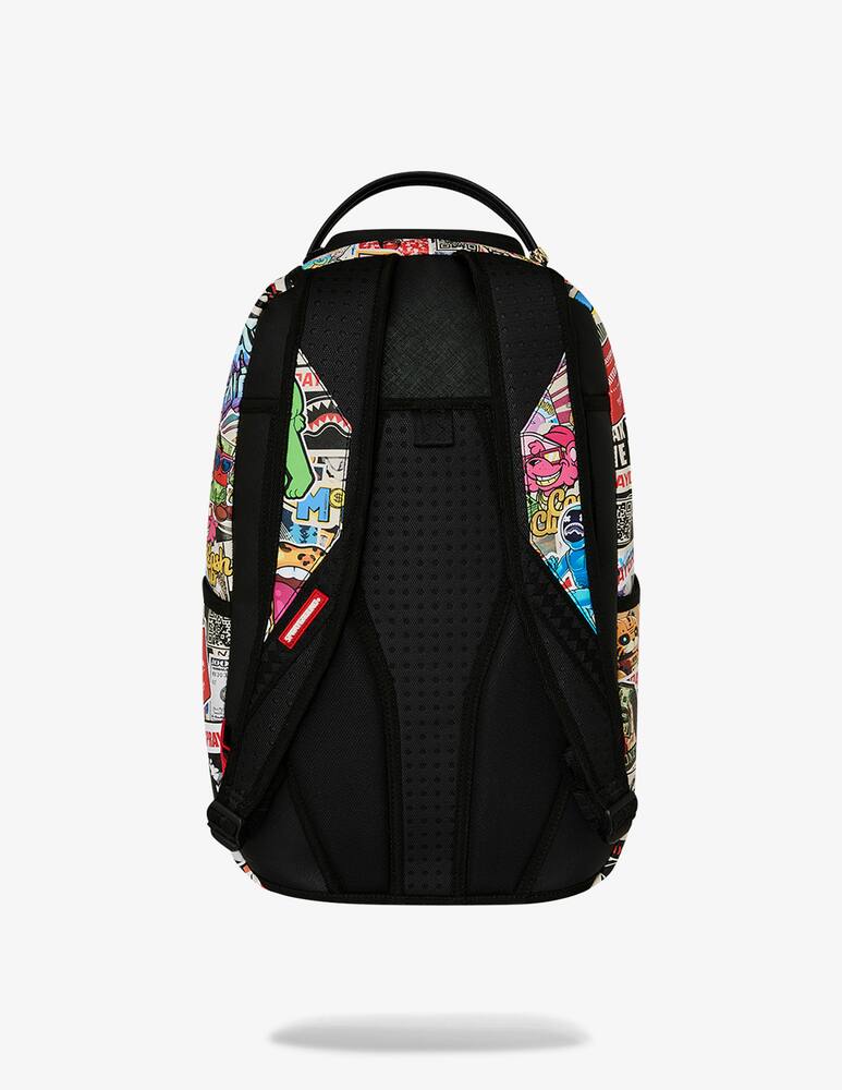 rinascente Sprayground Punk sticker shark backpack