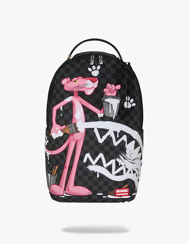 rinascente Sprayground Pink Panther painting backpack