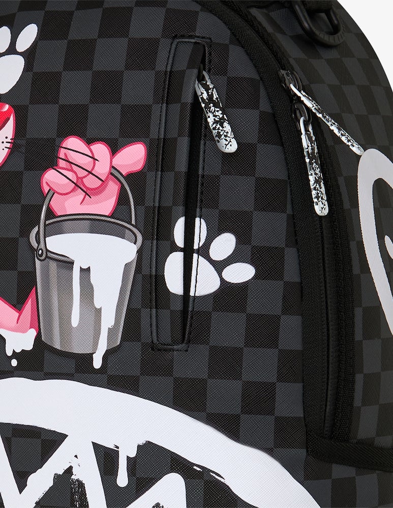 rinascente Sprayground Pink Panther painting backpack