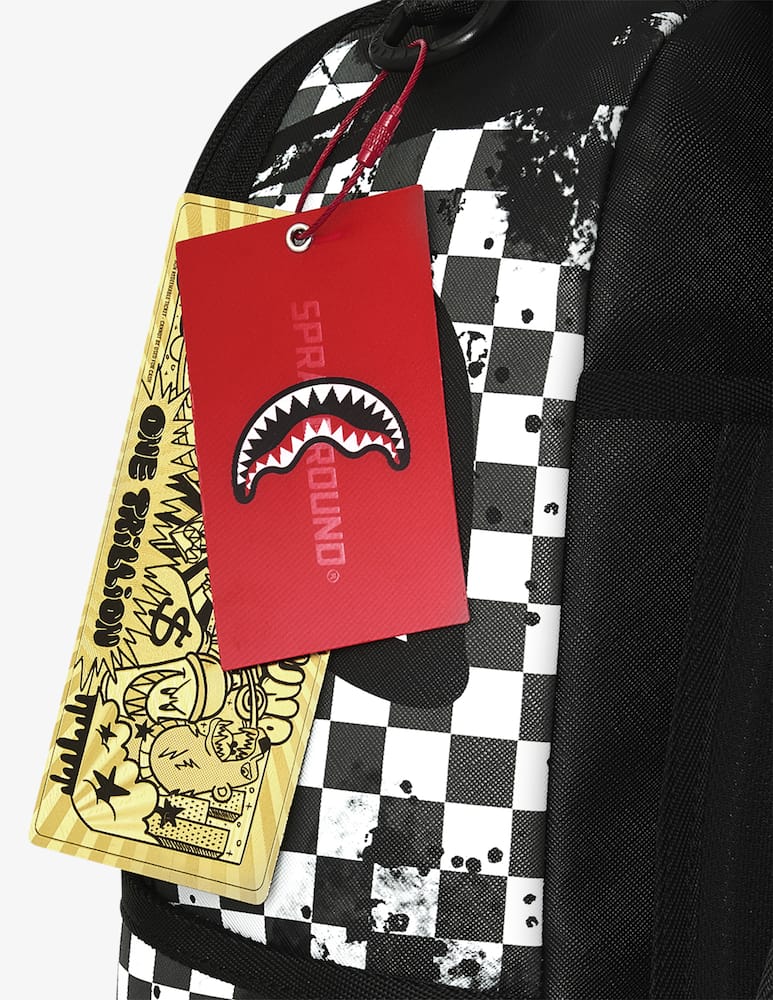 rinascente Sprayground Painted check backpack