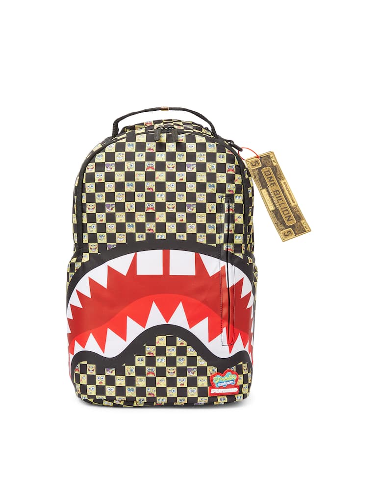 rinascente Sprayground Spongebob checkered backpack