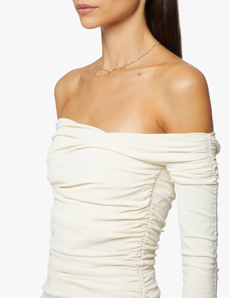 rinascente Khaite Lydia off-shoulder dress