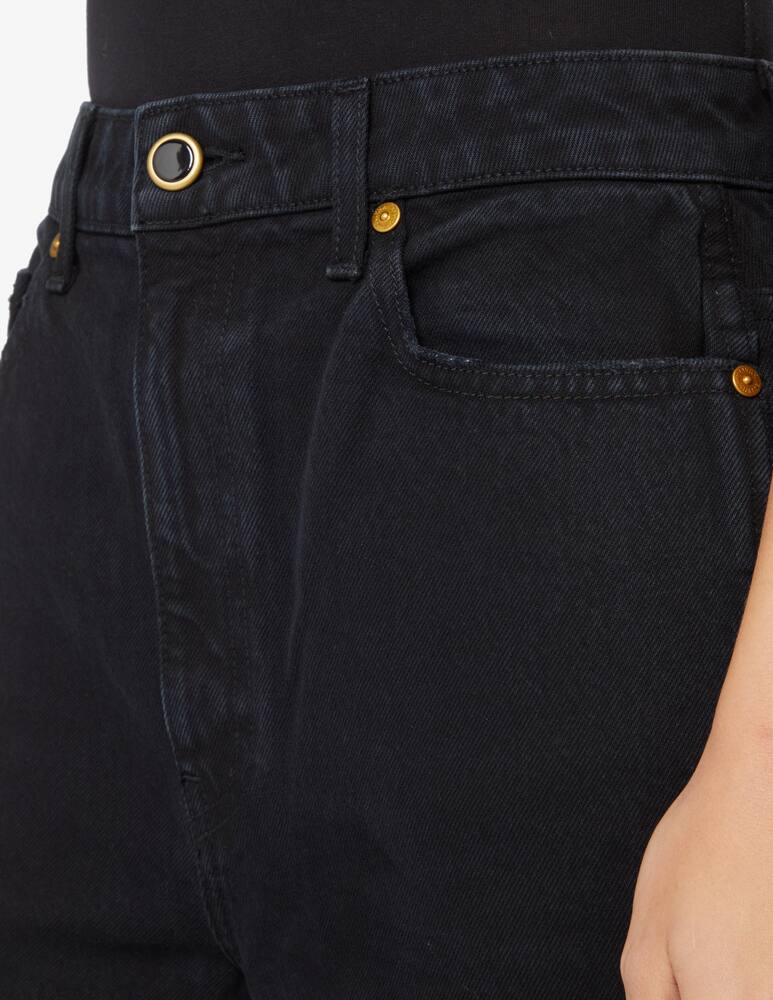 rinascente Khaite High rise wide leg cropped jeans - Black