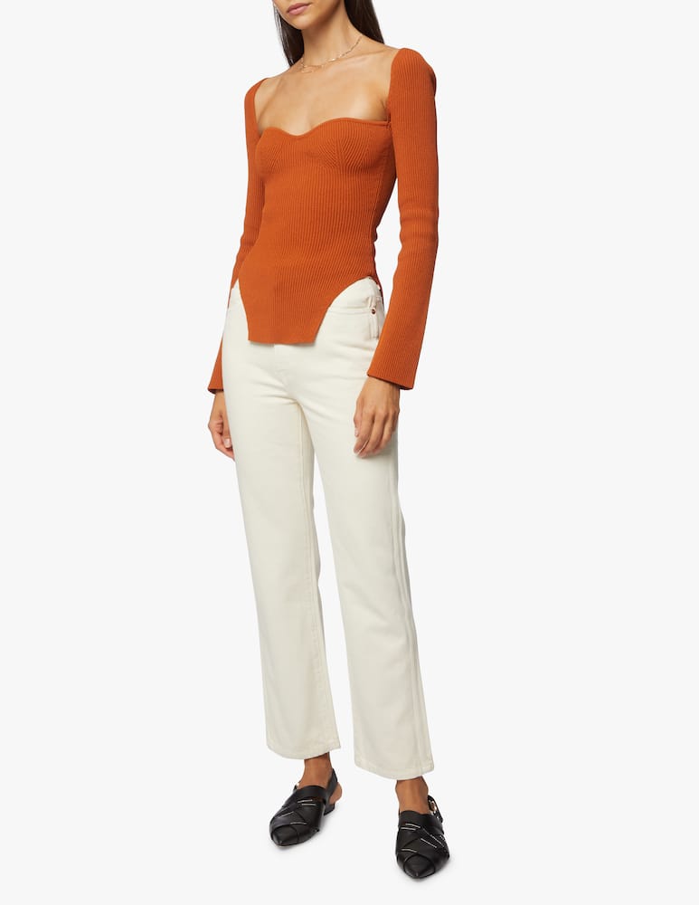 rinascente Khaite Abigail straight leg jeans