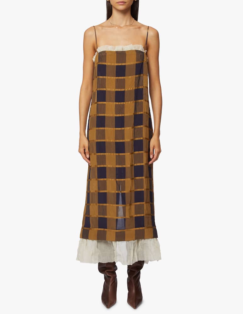 rinascente Khaite Susanna long dress