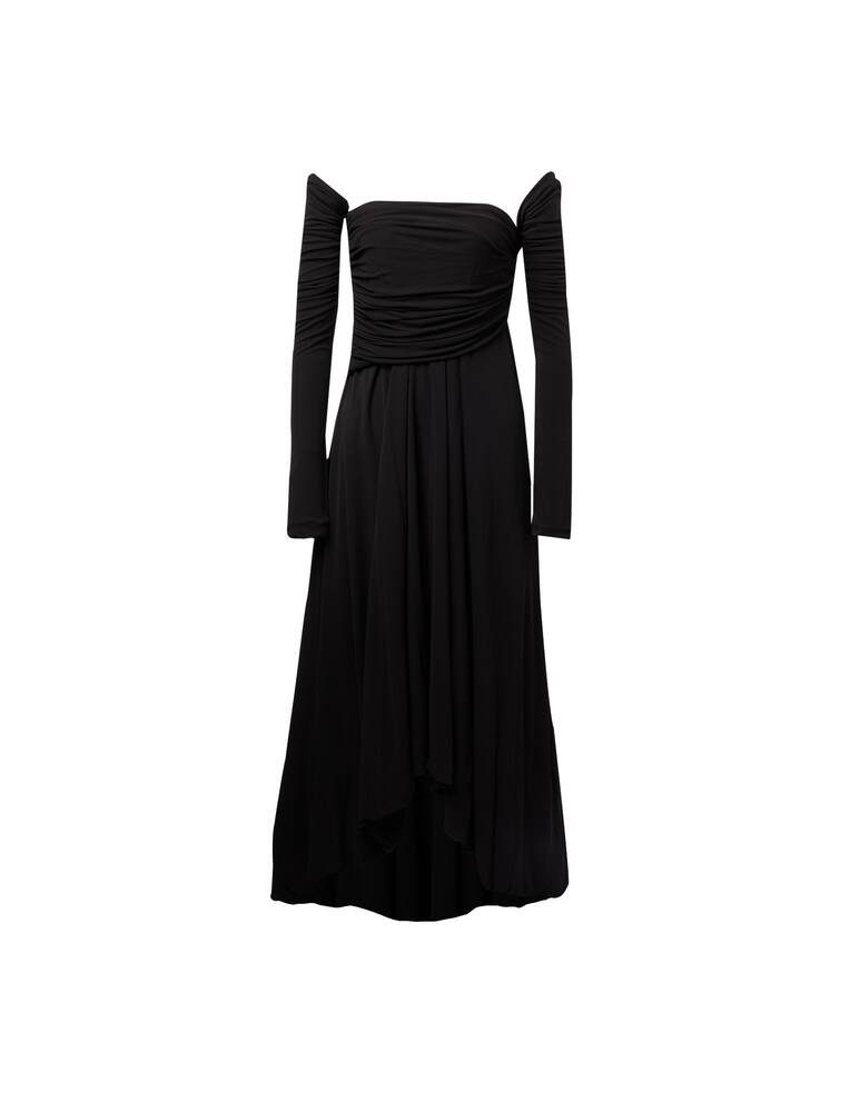 rinascente Khaite Long sleeved midi dress Nerissa