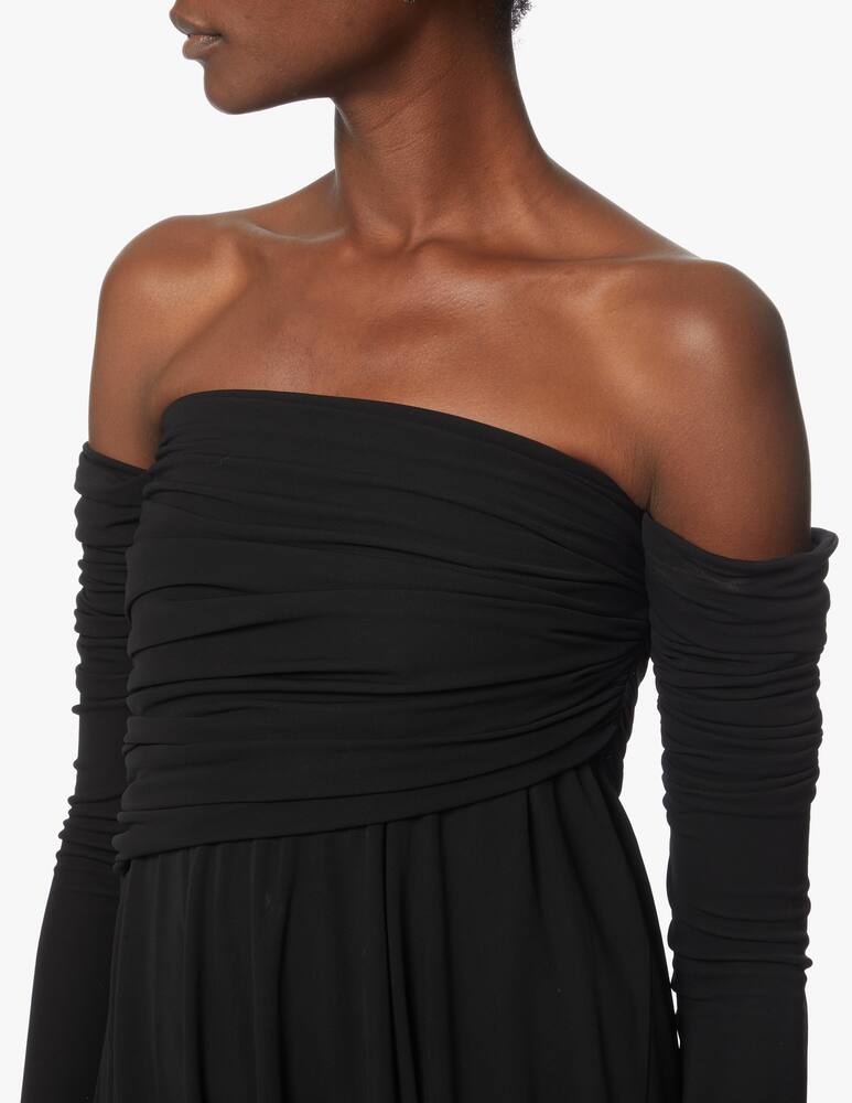 rinascente Khaite Long sleeved midi dress Nerissa