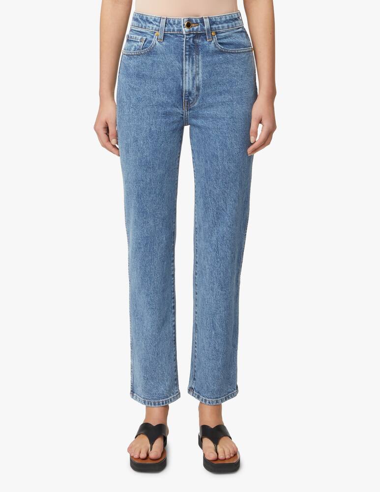 rinascente Khaite Abigail high rise flare jeans - light blue