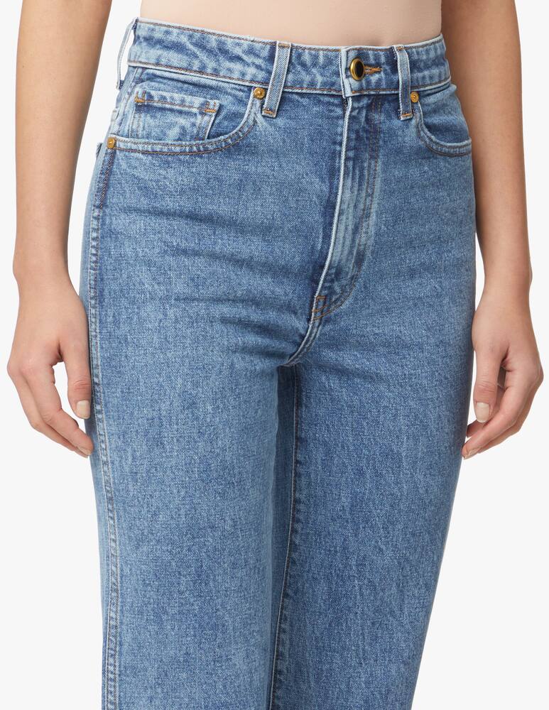 rinascente Khaite Abigail high rise flare jeans - light blue