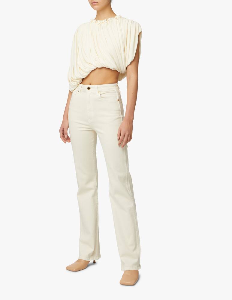 rinascente Khaite Top senza maniche Lowry - beige