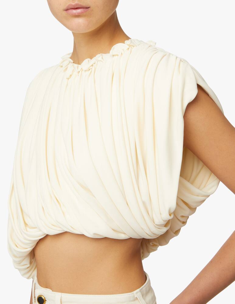 rinascente Khaite Top senza maniche Lowry - beige